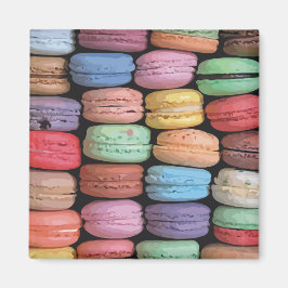 Kleurrijk Frans Macaron Patroon Magneet