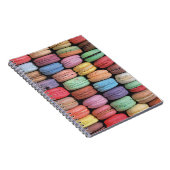 Kleurrijk Frans Macaron Patroon Notitieboek (Rechterzijde)