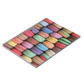 Kleurrijk Frans Macaron Patroon Notitieboek (Linkerzijde)