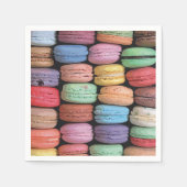 Kleurrijk Frans Macaron Patroon Servet (Voorkant)