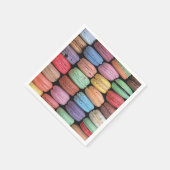 Kleurrijk Frans Macaron Patroon Servet (Hoek)