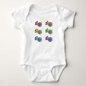 Kleurrijk Franse Hoorn Pop Art Romper (Voorkant)