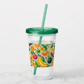 Kleurrijk fruit acryl drinkbeker (Achterkant)