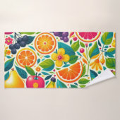 Kleurrijk fruit badhanddoek (Badhanddoek)