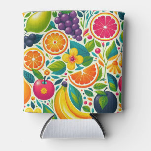 Kleurrijk fruit blikjeskoeler