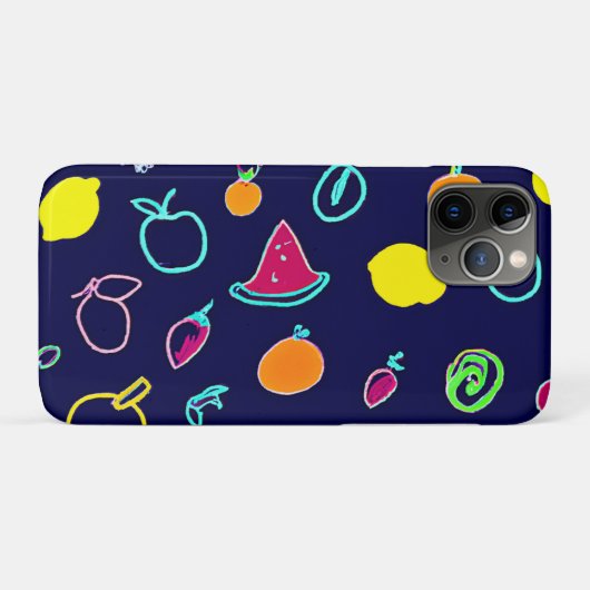 Kleurrijk Fruit Fantasia Design Case-Mate iPhone Case (Achterkant (horizontaal))