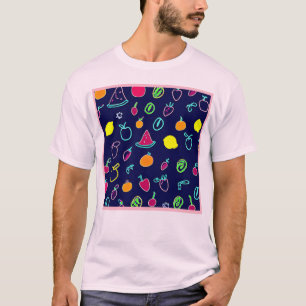 Kleurrijk Fruit Fantasia Design T-shirt