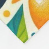 Kleurrijk fruit fleece deken (Hoek)