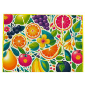 Kleurrijk fruit groot cadeauzakje (Achterkant)