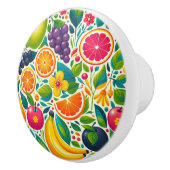 Kleurrijk fruit keramische knop (Rechts)