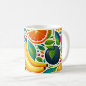 Kleurrijk fruit koffiemok (Voorkant rechts)
