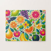 Kleurrijk fruit legpuzzel (Horizontaal)