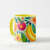 Kleurrijk fruit mok (Voorkant links)