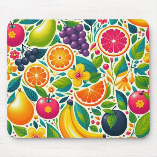 Kleurrijk fruit muismat (Voorkant)