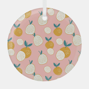 Kleurrijk fruit, naadloos achtergrondpatroon. glas ornament