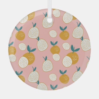 Kleurrijk fruit, naadloos achtergrondpatroon. glas ornament