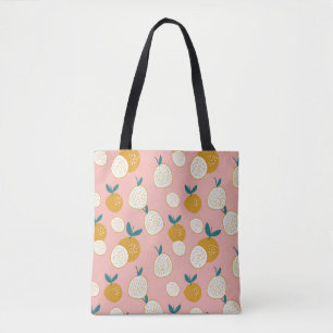 Kleurrijk fruit, naadloos achtergrondpatroon. tote bag