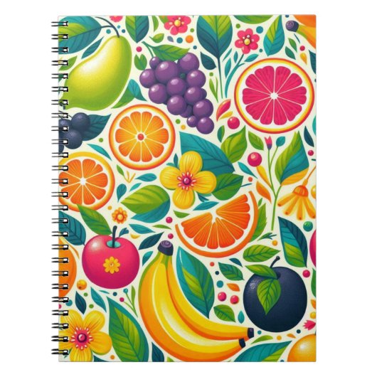 Kleurrijk fruit notitieboek (Voorkant)