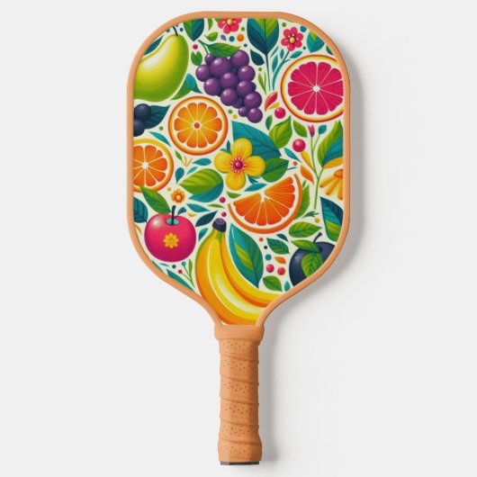 Kleurrijk fruit pickleball paddle (Voorkant)