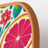 Kleurrijk fruit pickleball paddle (Links Detail)