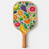 Kleurrijk fruit pickleball paddle (Achterkant)