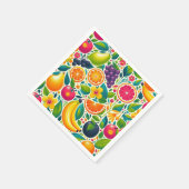 Kleurrijk fruit servet (Hoek)