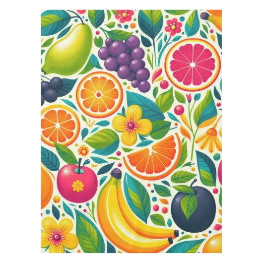 Kleurrijk fruit tafelkleed (Voorkant)