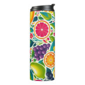 Kleurrijk fruit thermosbeker (Gedraaid links)