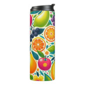 Kleurrijk fruit thermosbeker (Gedraaid links)