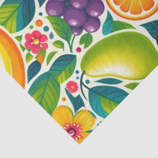 Kleurrijk fruit tissuepapier (Detail)