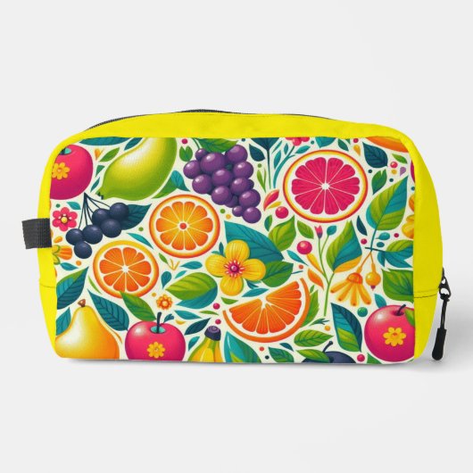 Kleurrijk fruit toilettasje (Voorkant)