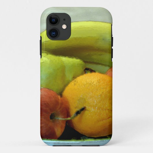 Kleurrijk fruitblad, Sinaasappel, appel, peer, Case-Mate iPhone Case (Achterkant)