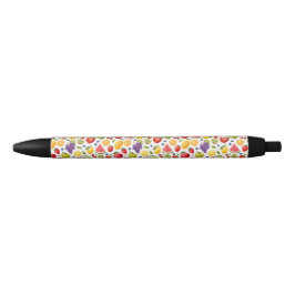 Kleurrijk Fruitig Patroon Pen (Witte Basis)