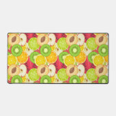 Kleurrijk fruitpatroon bureaumat (Voorkant)