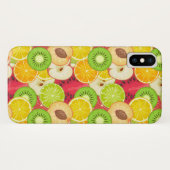 Kleurrijk fruitpatroon Case-Mate iPhone case (Achterkant (horizontaal))