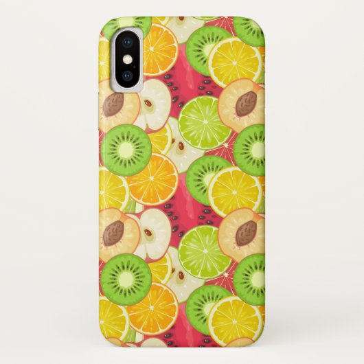 Kleurrijk fruitpatroon Case-Mate iPhone case (Achterkant)