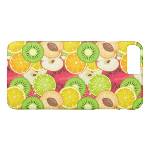 Kleurrijk fruitpatroon Case-Mate iPhone case (Achterkant (Horizontaal))