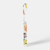 Kleurrijk fruitpatroon Citrus blauwe bessen iPhone Hoesje (Linkerkant)