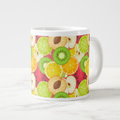 Kleurrijk fruitpatroon grote koffiekop (Voorkant rechts)