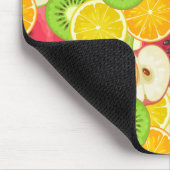 Kleurrijk fruitpatroon muismat (Hoek)