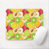 Kleurrijk fruitpatroon muismat (Met muis)