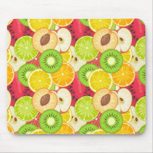 Kleurrijk fruitpatroon muismat