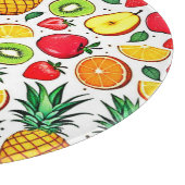 Kleurrijk fruitpatroon ontwerp snijplank (Hoek)