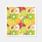 Kleurrijk fruitpatroon servet (Voorkant)