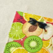 Kleurrijk fruitpatroon strandlaken (In situ)