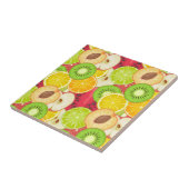 Kleurrijk fruitpatroon tegeltje (Zijkant)
