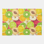 Kleurrijk fruitpatroon theedoek (Horizontaal)