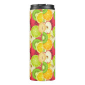 Kleurrijk fruitpatroon thermosbeker (Achterkant)