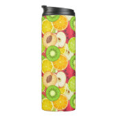 Kleurrijk fruitpatroon thermosbeker (Geroteerd rechts)