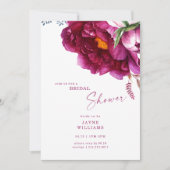 Kleurrijk Fuchsia bloemig Elegant Vrijgezellenfees Kaart (Voorkant)